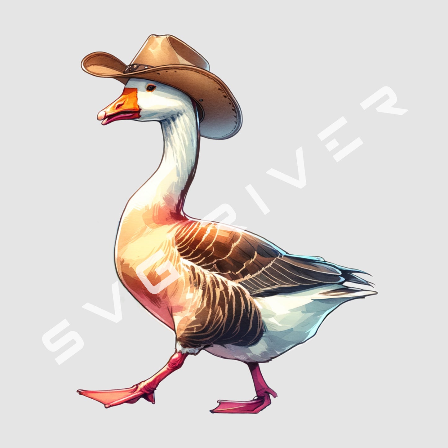 WATERCOLOR GOOSE PNG