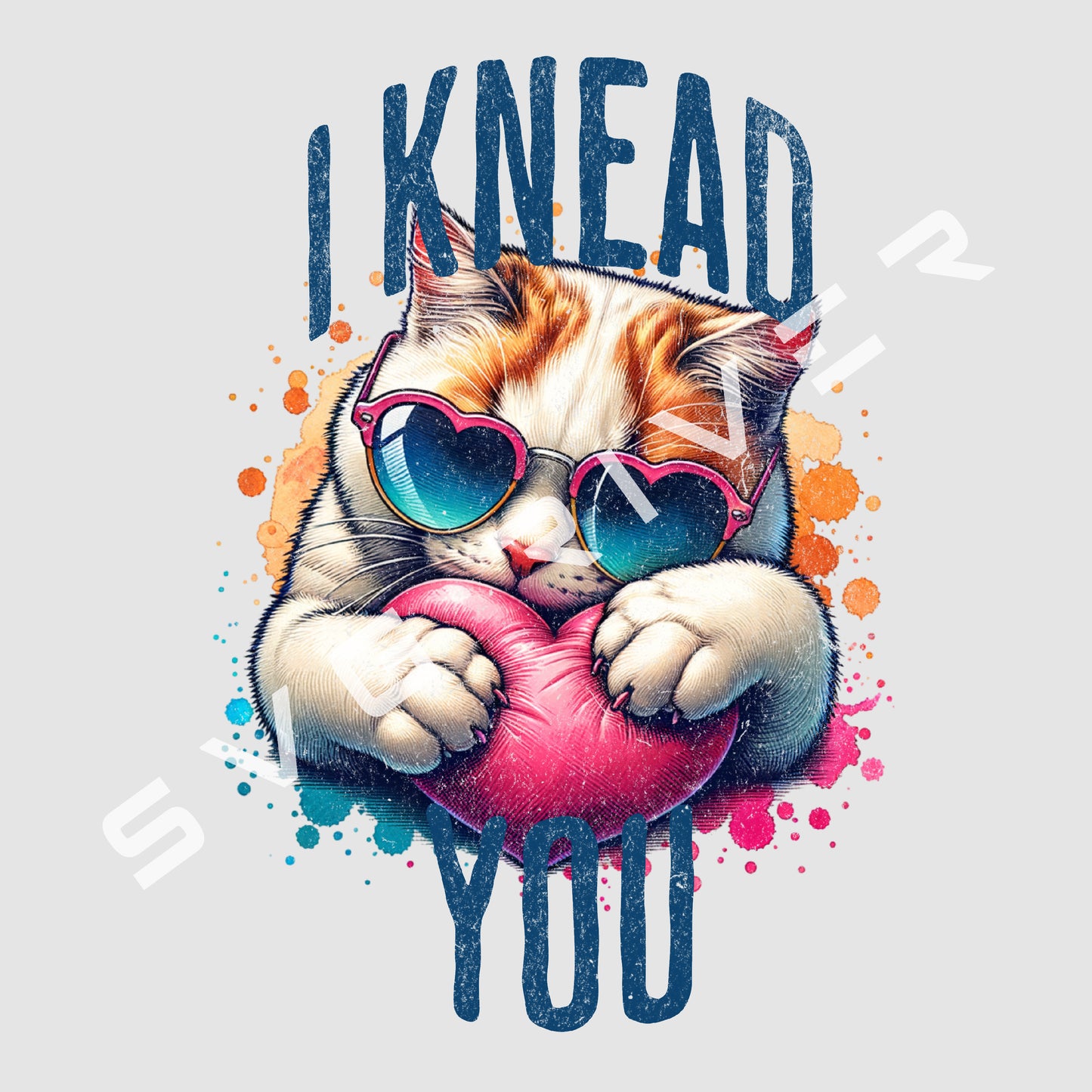 I KNEAD YOU CAT PNG